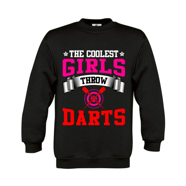 Sweatshirt Kinder The coolest Girls throw Darts