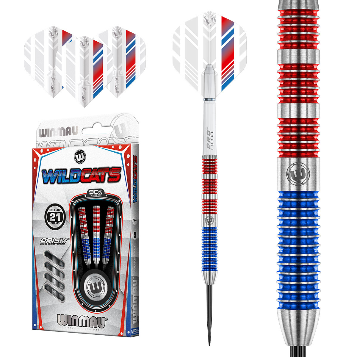 🎯 ✅ WINMAU Steel Darts Dartpfeile Pfeile Dartpfeile Steeldarts Wildcats 24 gr. - Image 3
