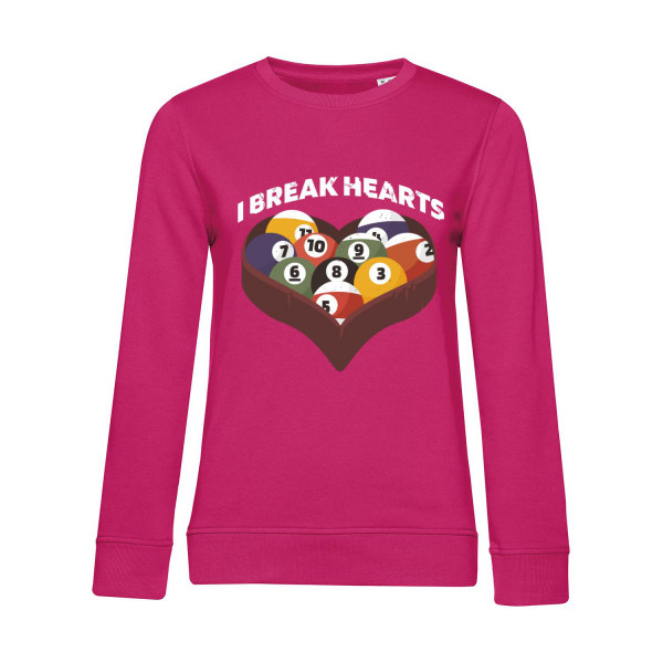 Nachhaltiges Sweatshirt Damen Billard - I break hearts