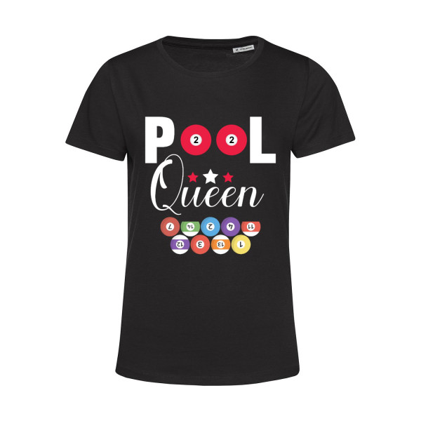 Nachhaltiges T-Shirt Damen Billard Pool Queen