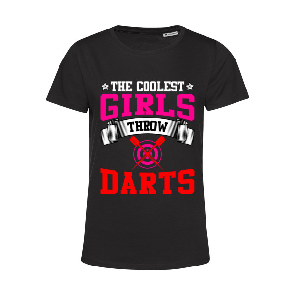 Nachhaltiges T-Shirt Damen The coolest Girls throw Darts