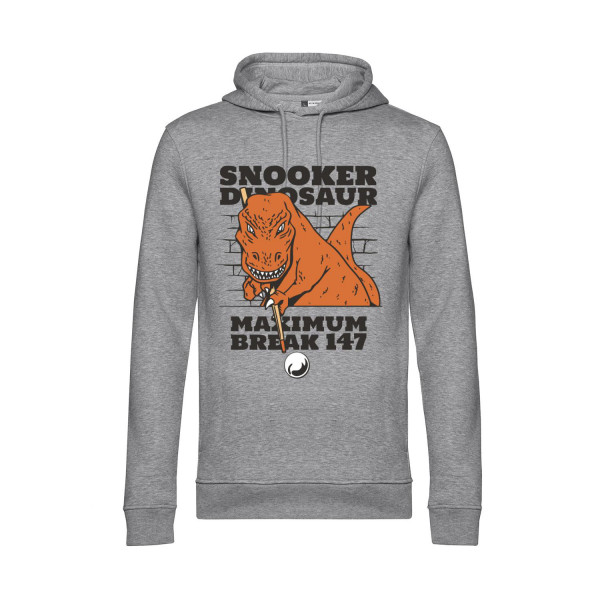 Nachhaltiger Hoodie Herren Snooker Dinosaurier