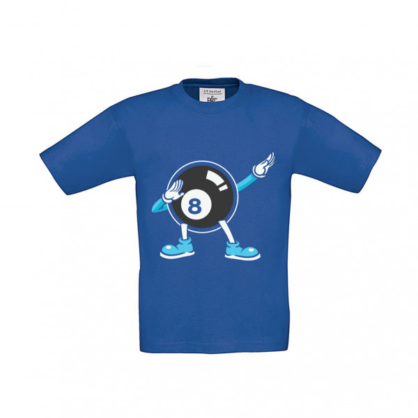 T-Shirt Kinder Billard - schwarze Acht Dab