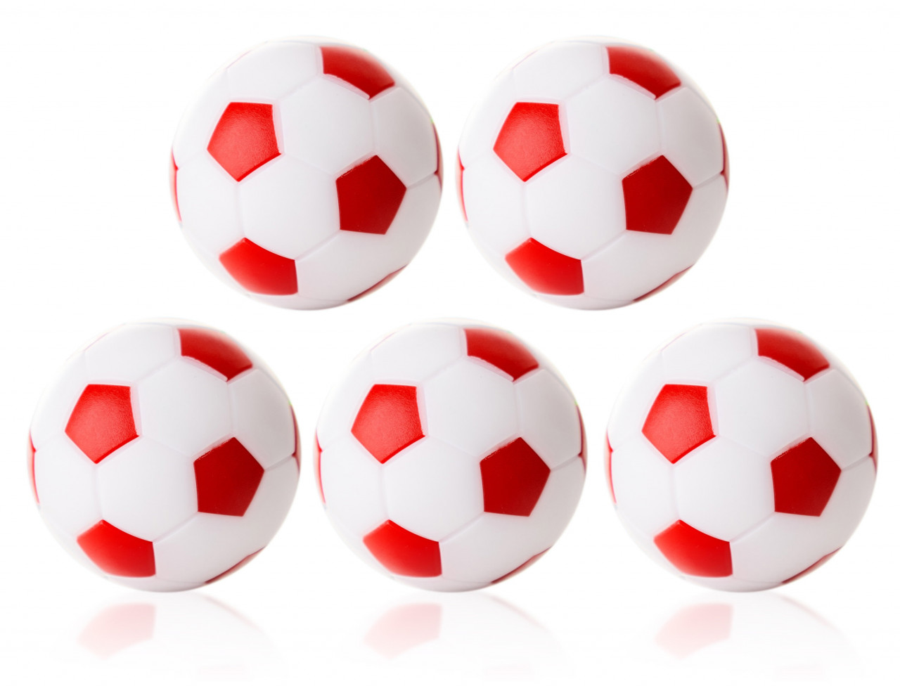 Rot Kickerball Winspeed By Robertson 35 Mm, Weiß - Set Mit 10 St.