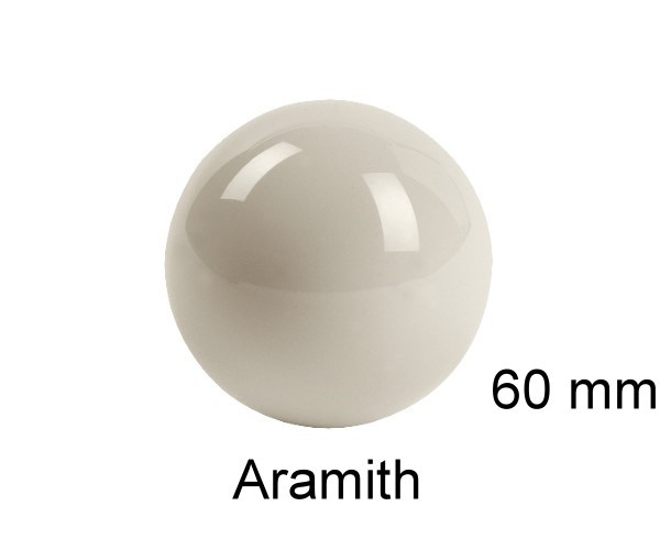 Billardkugel Spielball weiß 60mm Aramith