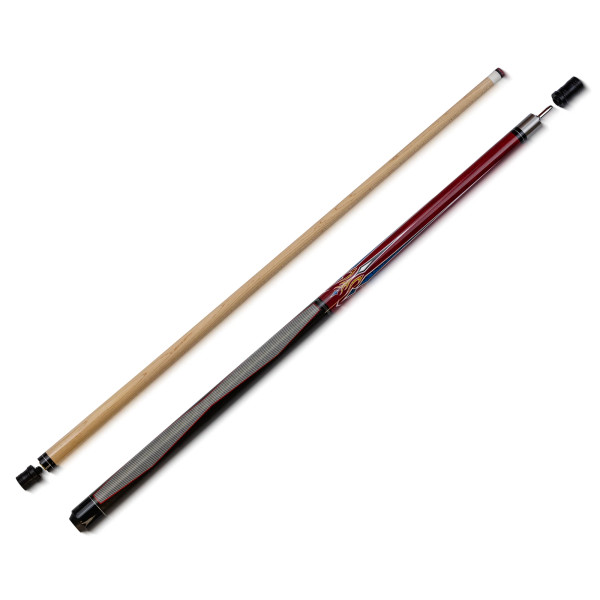 Poolbillard Queue Van QS Prestige weinrot
