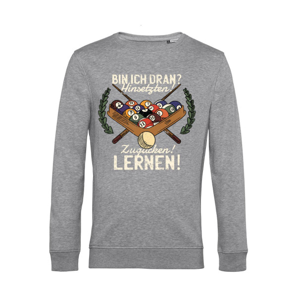 Nachhaltiges Sweatshirt Herren Billard - Bin ich dran