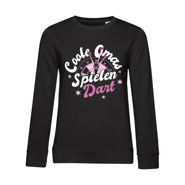 Nachhaltiges Sweatshirt Damen Darts Coole Omas spielen Dart