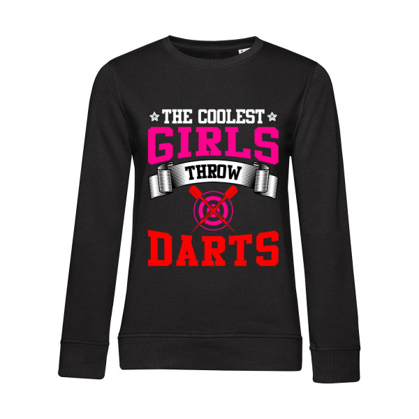 Nachhaltiges Sweatshirt Damen The coolest Girls throw Darts