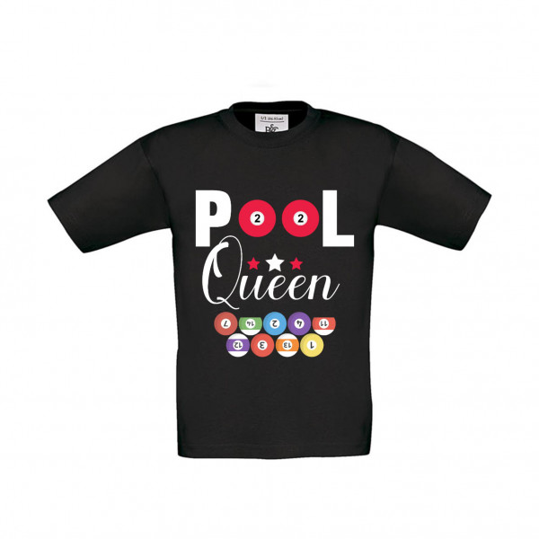 T-Shirt Kinder Billard Pool Queen