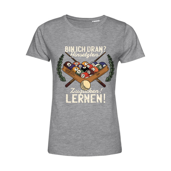 Nachhaltiges T-Shirt Damen Billard - Bin ich dran