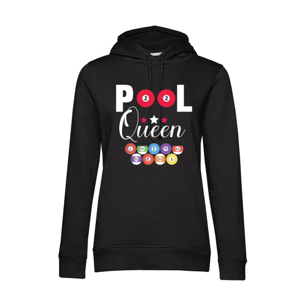 Nachhaltiger Hoodie Damen Billard Pool Queen