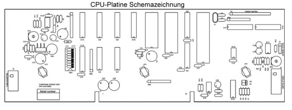 CPU-Platine für Dartautomat Karella E-Master