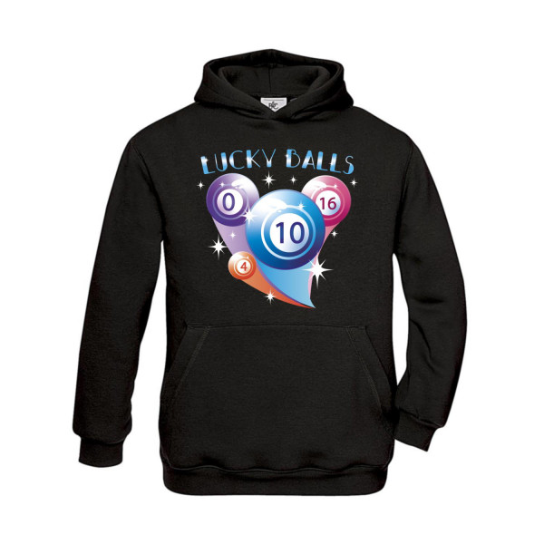 Hoodie Kinder Billard Lucky Balls