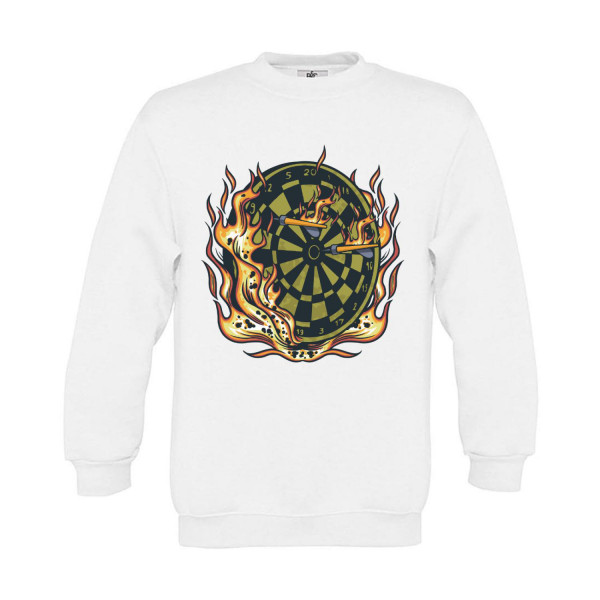 Sweatshirt Kinder Darts Board on Fire
