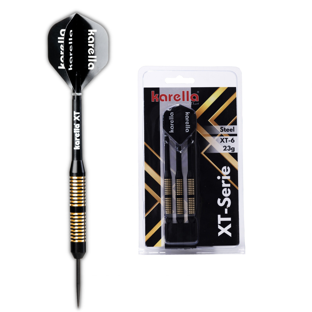 Schwarz Steeldart Karella Xt-6 23G