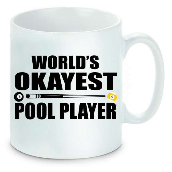 Tasse einfarbig Billard World's Okayest Pool Player
