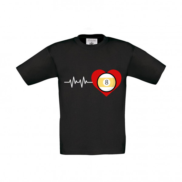 T-Shirt Kinder Billard Heart Beat Pool
