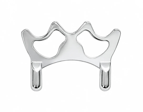 Queuebrücke Chrom flach