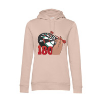 Nachhaltiger Hoodie Damen Darts 180 Throwing Hand Nachhaltiger Hoodie Damen Darts 180 Throwing Hand