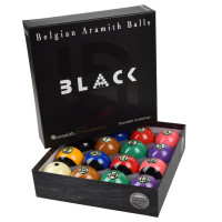 Aramith Pool Billard Kugeln Duramith Tournament Black TV 57,2mm