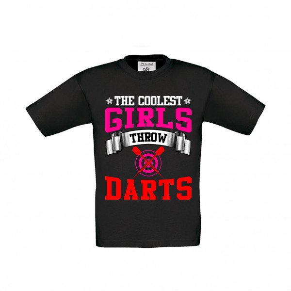 T-Shirt Kinder The coolest Girls throw Darts