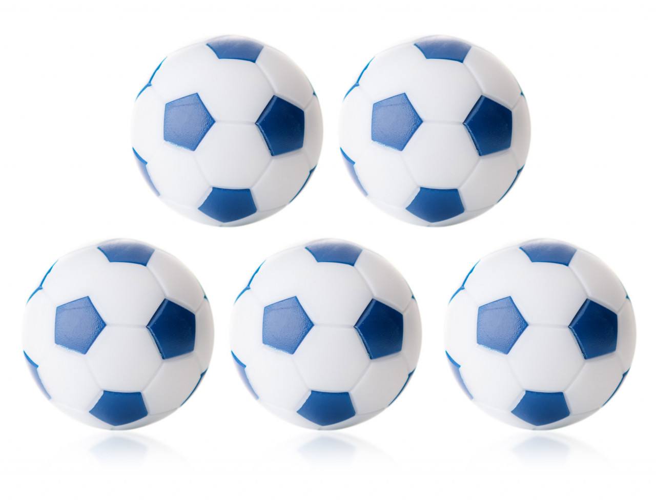 Blau Kickerball Winspeed By Robertson 35 Mm, Weiß - Set Mit 10 St.