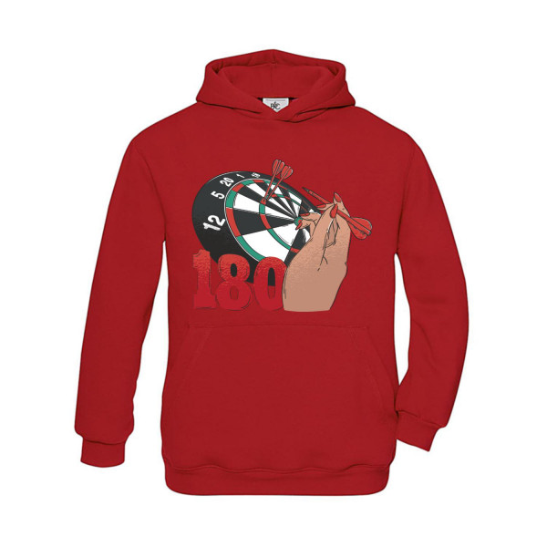 Hoodie Kinder Darts 180 Throwing Hand