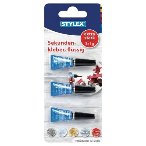 3x1g Lederkleber Sekundenkleber
