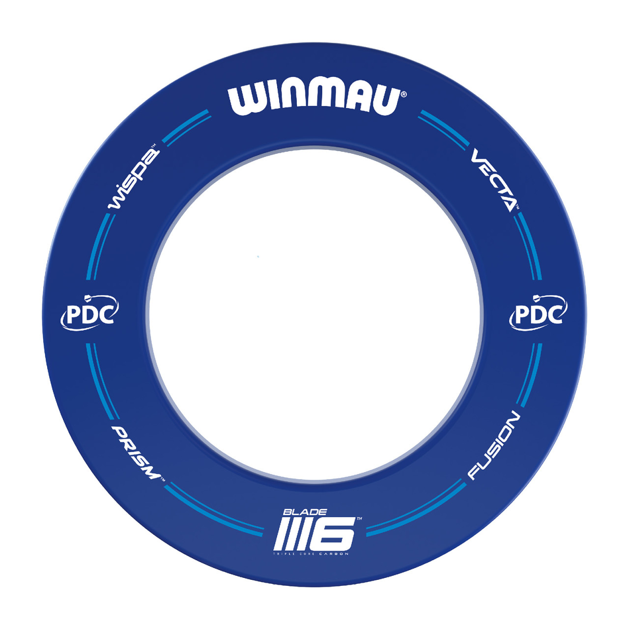 Winmau Unisex Blau Pdc Dartboard Surround - Offizielles Pdc Design, Robuster Schutzring/Wandprotektor Für Dartscheibe, Langlebiges Dart Surround Zubehör/Backboard, Mehrere Designs & Farben Für Einsteiger & Profis - Image 3