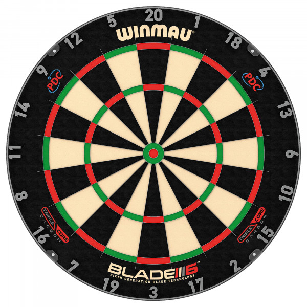 Dartboard Winmau Blade 6 Triple Core Carbon PDC