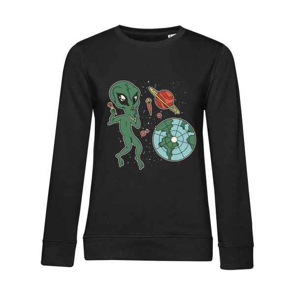 Nachhaltiges Sweatshirt Damen Dart Die Erde ist eine Dart-Scheibe