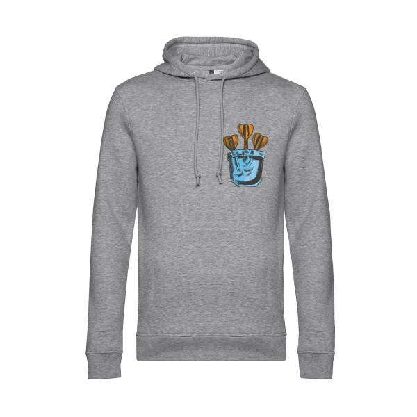 Nachhaltiger Hoodie Herren Darts Pocket