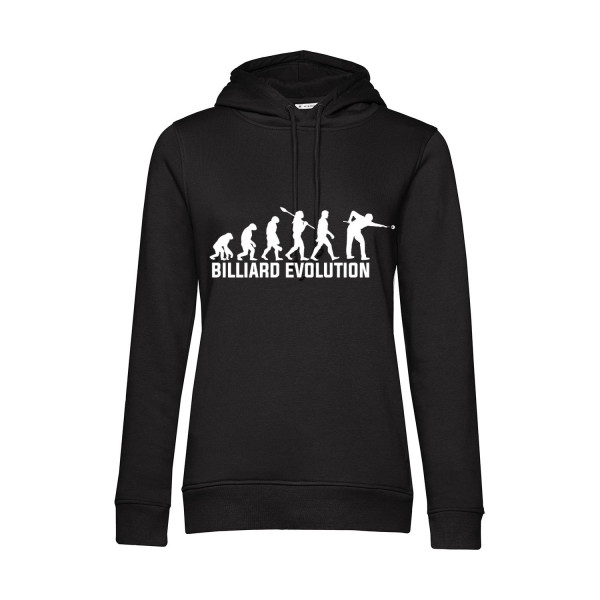 Nachhaltiger Hoodie Damen Billard Evolution