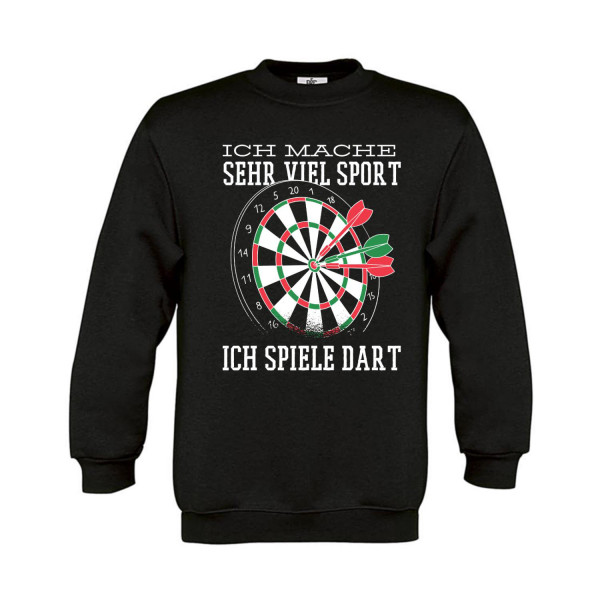 Sweatshirt Kinder Darts Ich mache sehr viel Sport