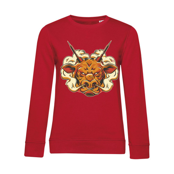 Nachhaltiges Sweatshirt Damen Darts Angry Bull