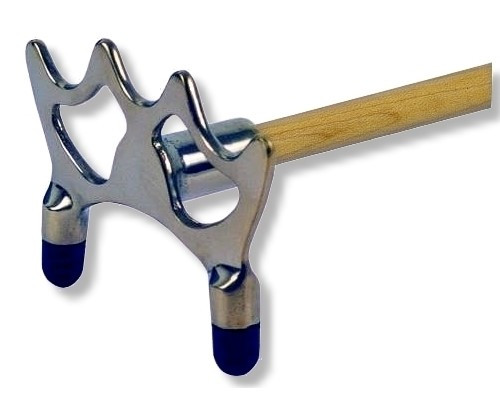 Queuebrücke chrom flach