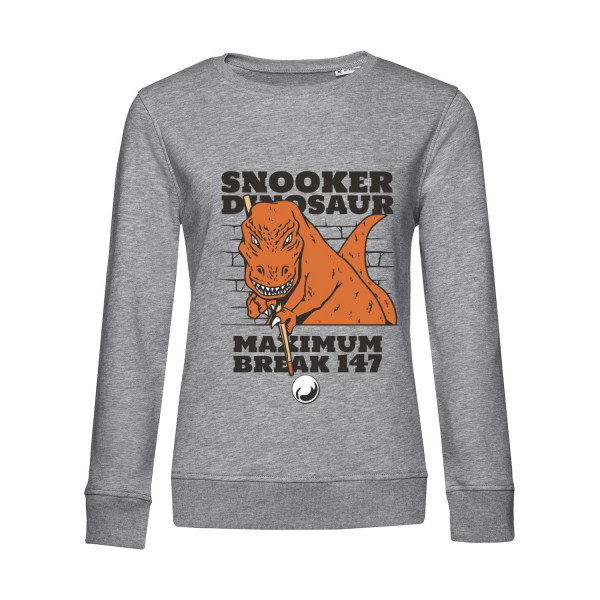 Nachhaltiges Sweatshirt Damen Snooker Dinosaurier