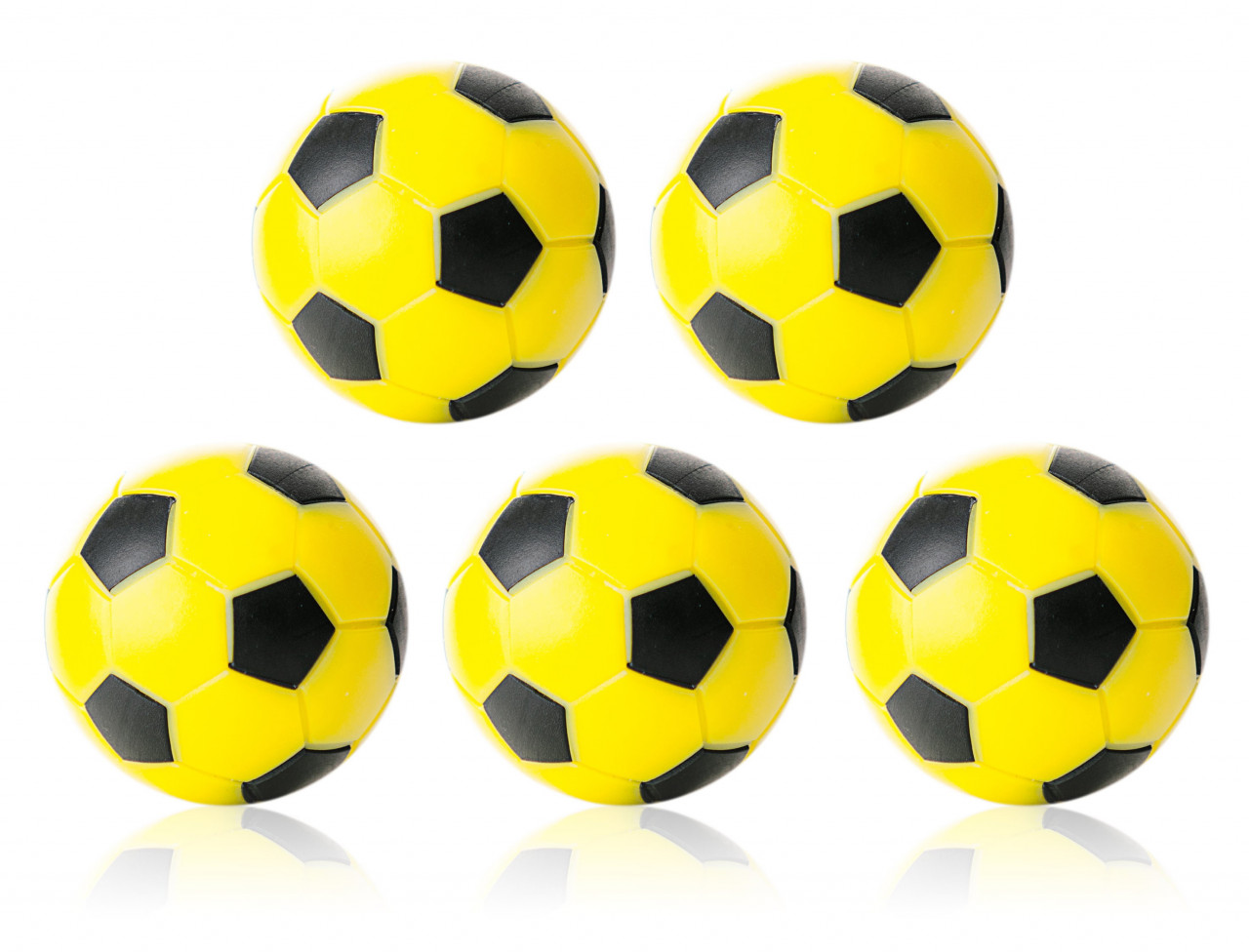 Gelb/Schwarz Kickerball Winspeed By Robertson 35 Mm, - Set Mit 10 St.
