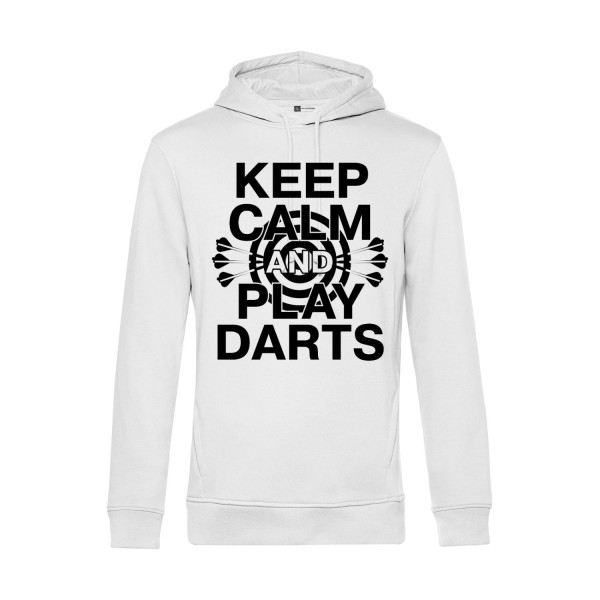 Nachhaltiger Hoodie Herren Keep calm and play Darts
