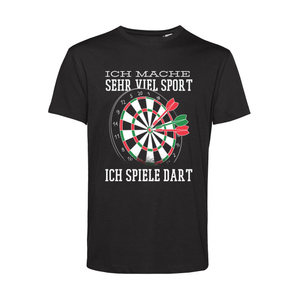 Nachhaltiges T-Shirt Herren Darts Ich mache sehr viel Sport