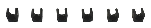 Ersatzclips für Queuewandhalter 6 Stück