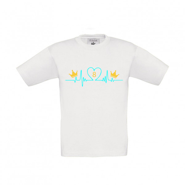 T-Shirt Kinder Billard Heartbeat Crowns