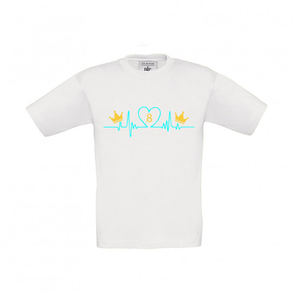 T-Shirt Kinder Billard Heartbeat Crowns