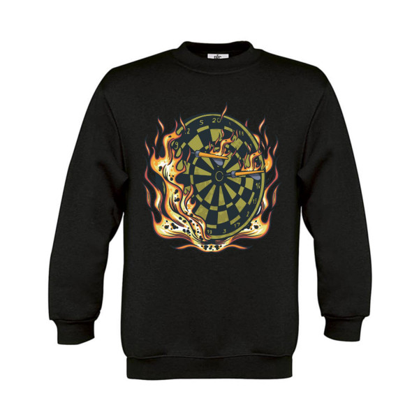 Sweatshirt Kinder Darts Board on Fire