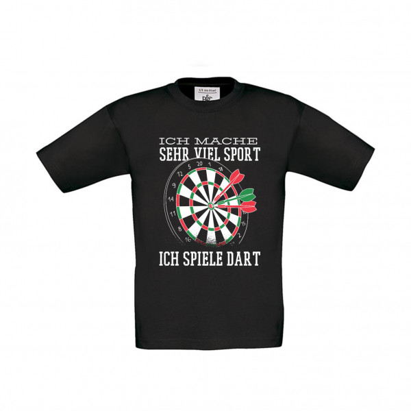 T-Shirt Kinder Darts Ich mache sehr viel Sport