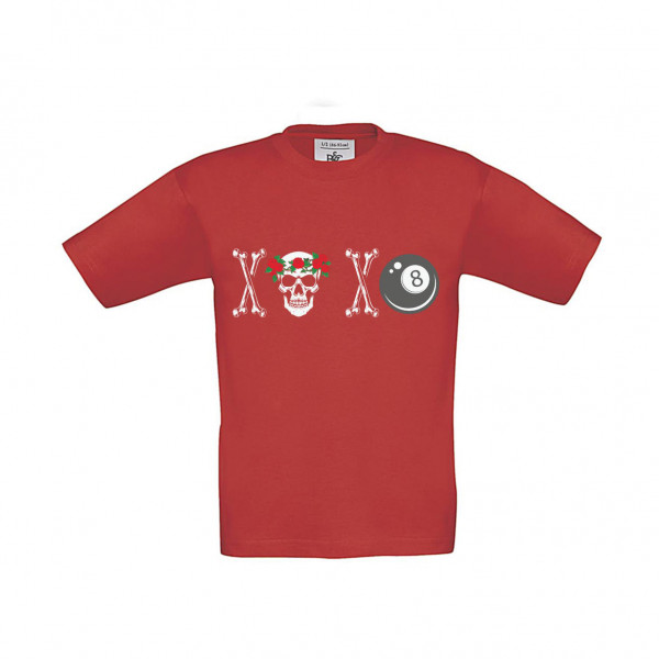 T-Shirt Kinder Billard Skelett